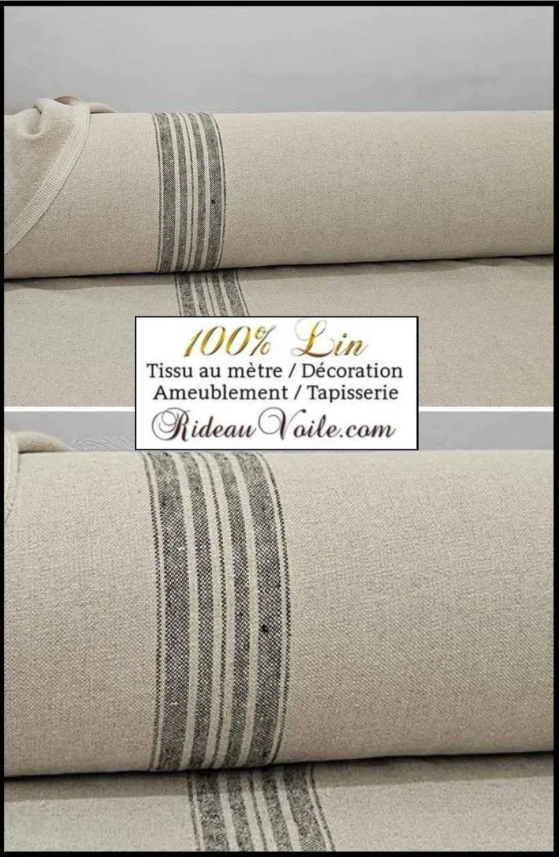 Toile ameublement épaisse Lin au mètre tapisserie canapé fauteuil couture rideau