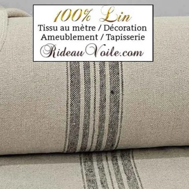 Toile ameublement épaisse Lin au mètre tapisserie canapé fauteuil couture rideau