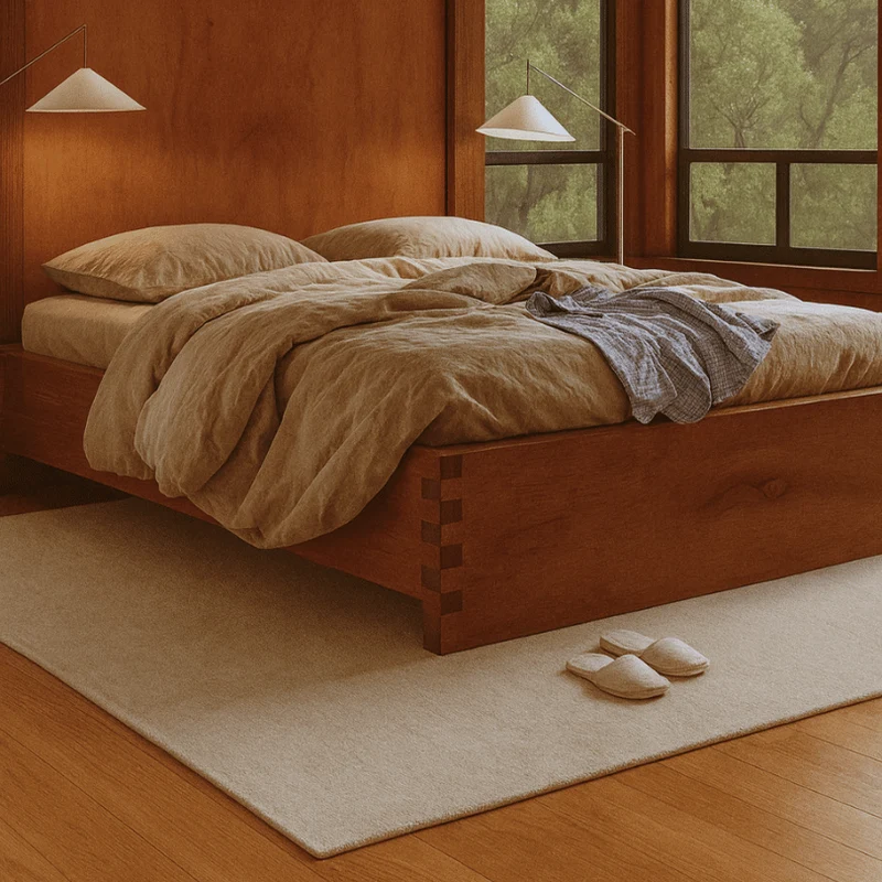 Tapis 100% laine Nouvelle-Zélande sur-mesure • Blanc cassé