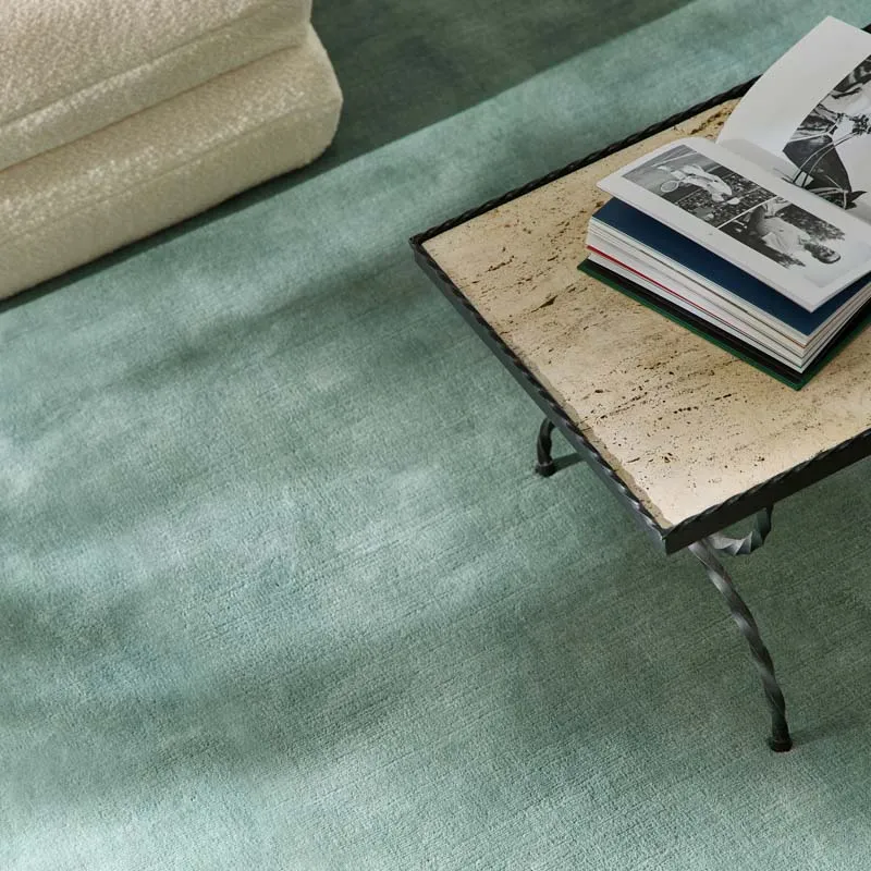Tapis 100% laine Nouvelle-Zélande • Bleu pâle