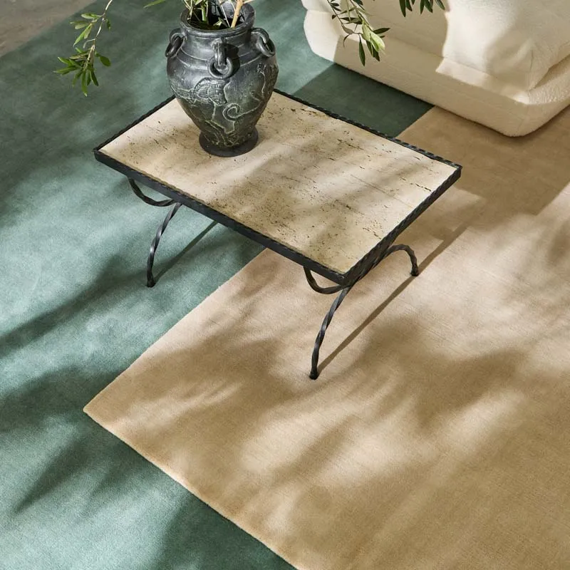 Tapis 100% laine Nouvelle-Zélande • Bleu pâle