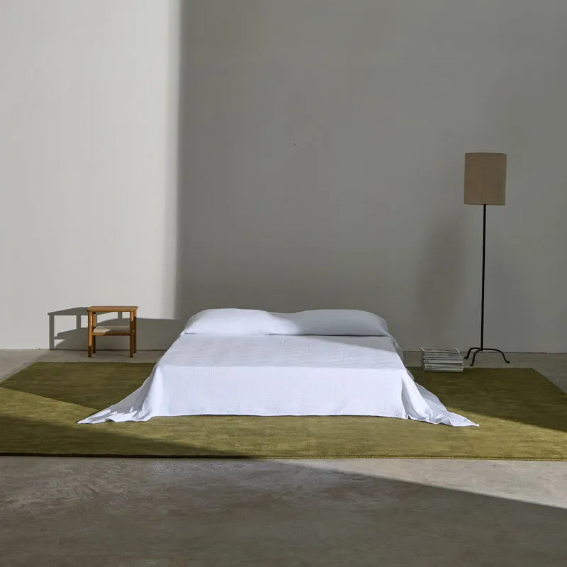 Tapis 100% laine Nouvelle-Zélande sur-mesure • Olive
