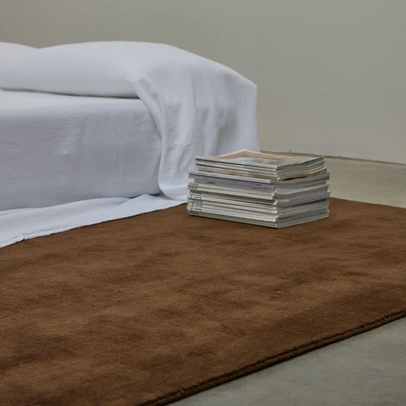 Tapis 100% laine Nouvelle-Zélande • Cacao