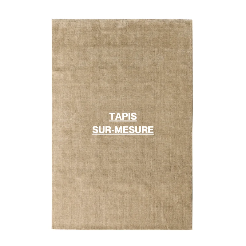Tapis 100% laine Nouvelle-Zélande sur-mesure • Châtaigne