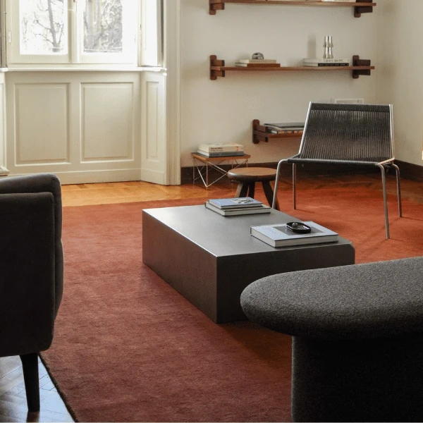 Tapis 100% laine Nouvelle-Zélande sur-mesure • Rouille