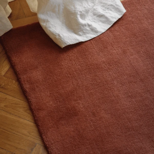 Tapis 100% laine Nouvelle-Zélande sur-mesure • Rouille