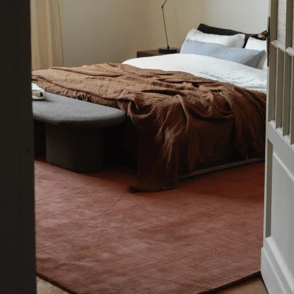 Tapis 100% laine Nouvelle-Zélande sur-mesure • Rouille