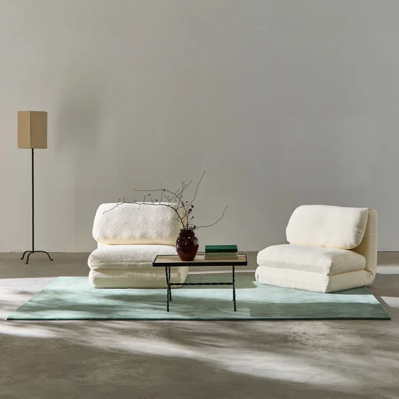 Tapis 100% laine Nouvelle-Zélande • Bleu pâle
