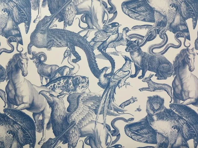 Blue Quirky Animals