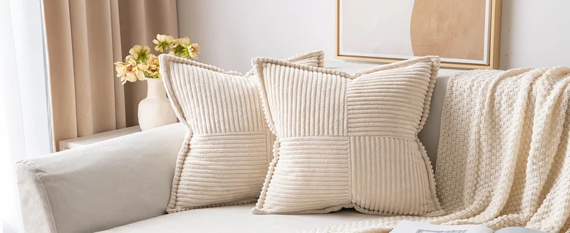 Housse de Coussin en Velours
