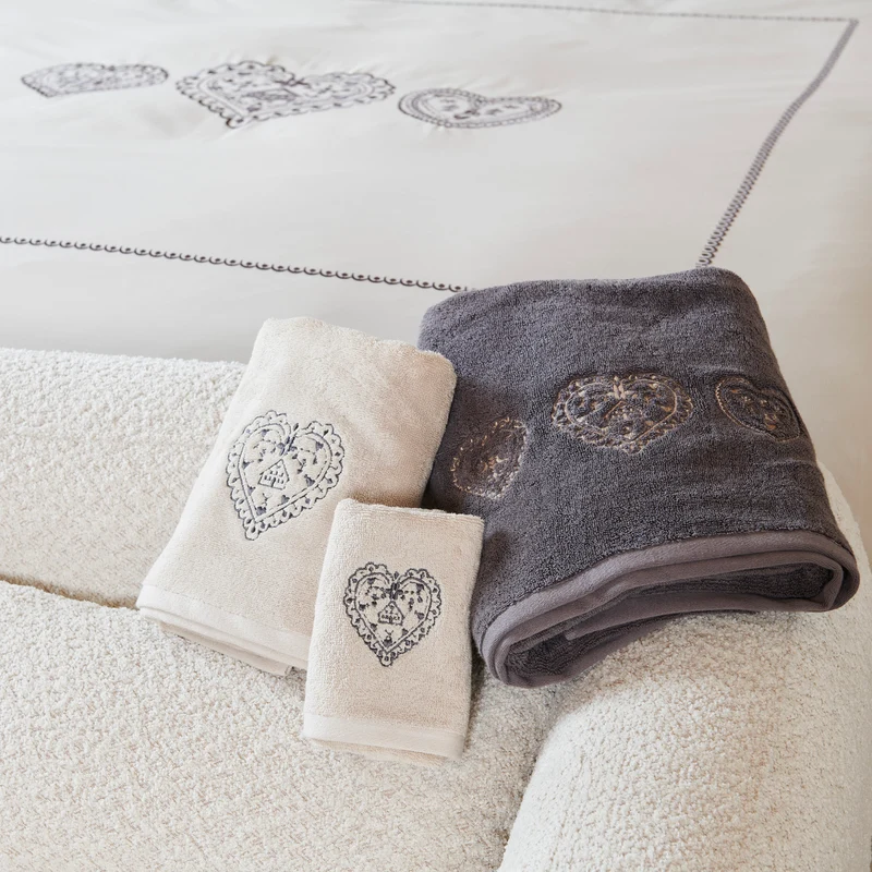 Gant de toilette Nuit au Chalet - Coton 600g/m²