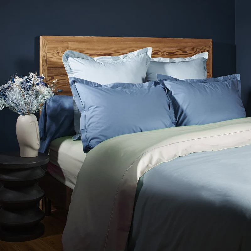 Drap housse double - Percale de coton