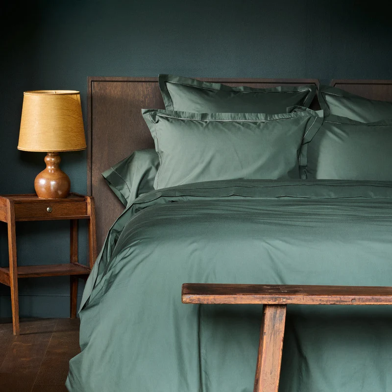 Parure de lit Unie - Percale de coton 80 fils/cm²