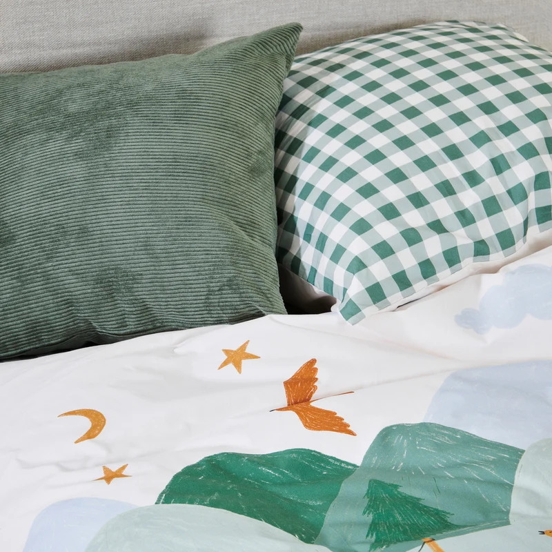 Parure de lit Les Louveteaux - Percale de coton