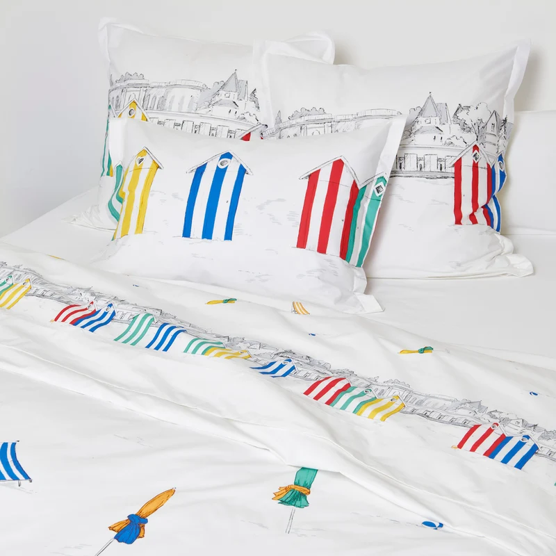 Parure de lit Les Planches - Percale de coton
