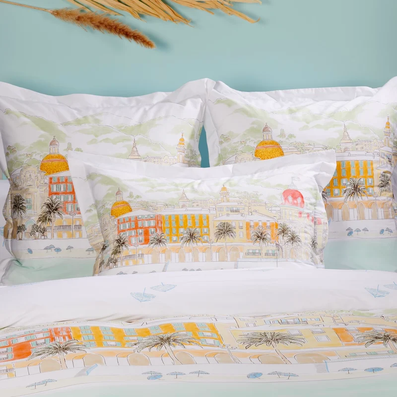 Parure de lit Nice - Percale de coton 120 fils/cm²