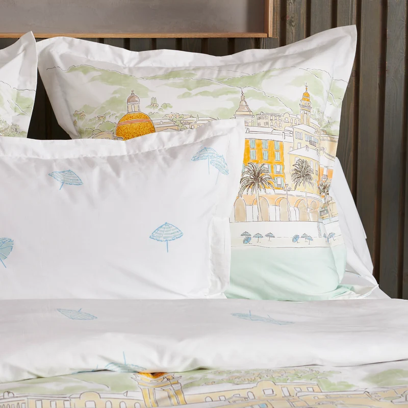 Parure de lit Nice - Percale de coton 120 fils/cm²