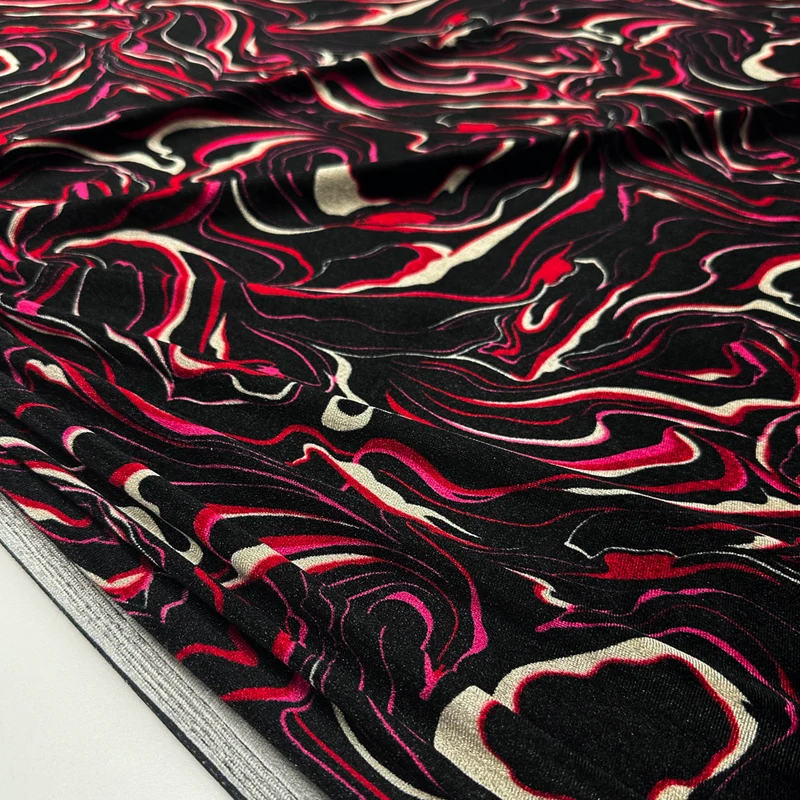 Tissu Velours Lisse Stretch - Velario