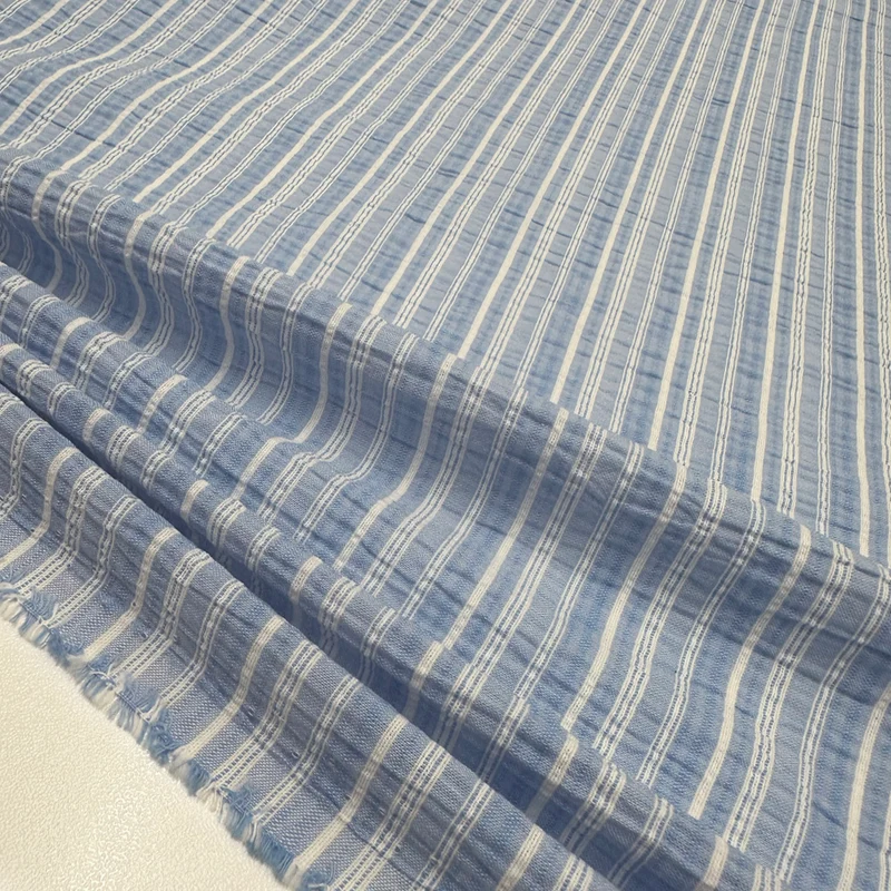 Tissu Seersucker Gaufré Stretch, Coton - Piceva