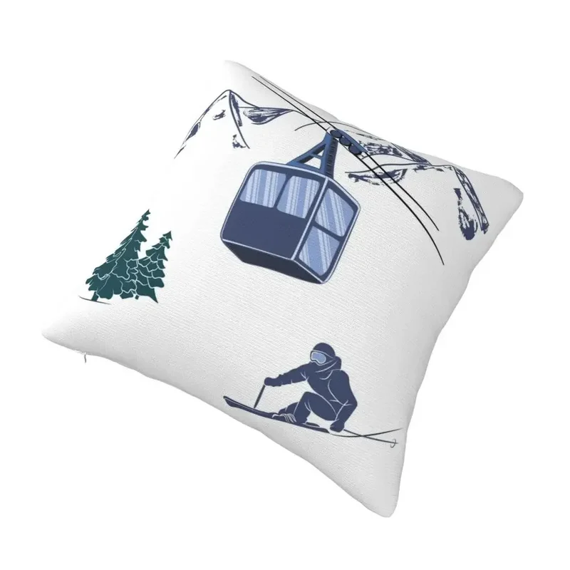 Coussin déco montagne carré et tendance