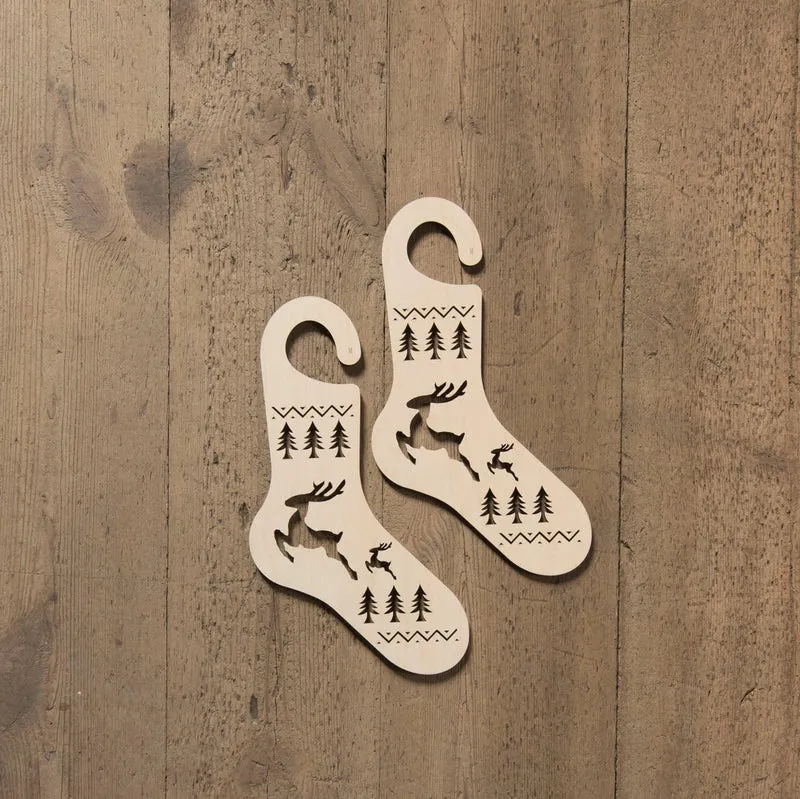 Bloqueurs à Chaussettes en Bois