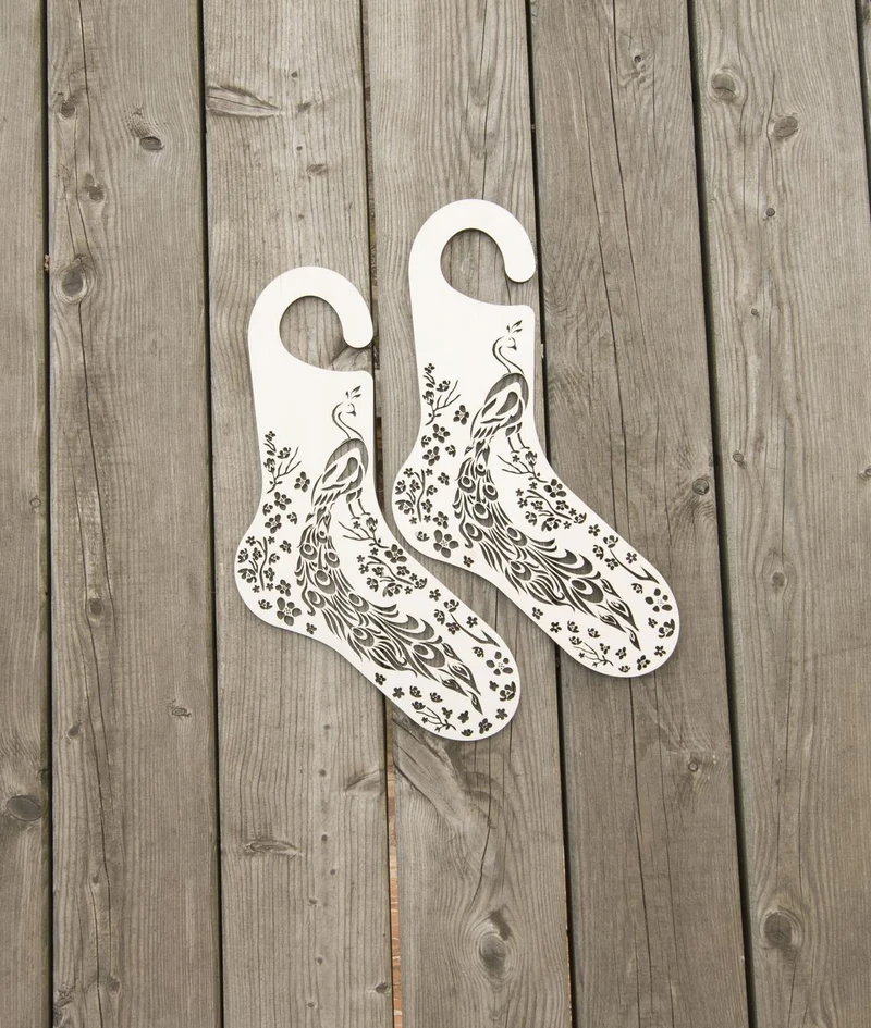 Bloqueurs à Chaussettes en Bois