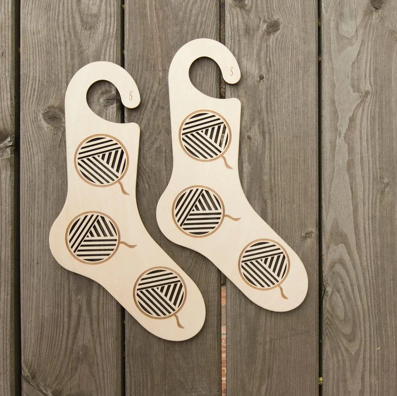 Bloqueurs à Chaussettes en Bois