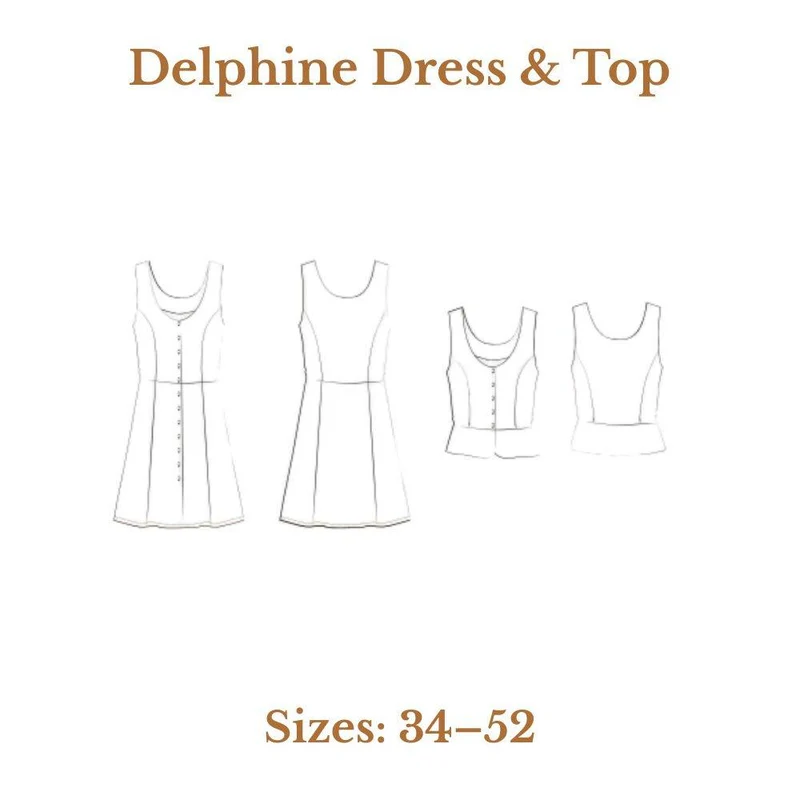 PATRON DE COUTURE PDF | Robe & Haut Delphine | Maéli Paris | FRANÇAIS SEULEMENT