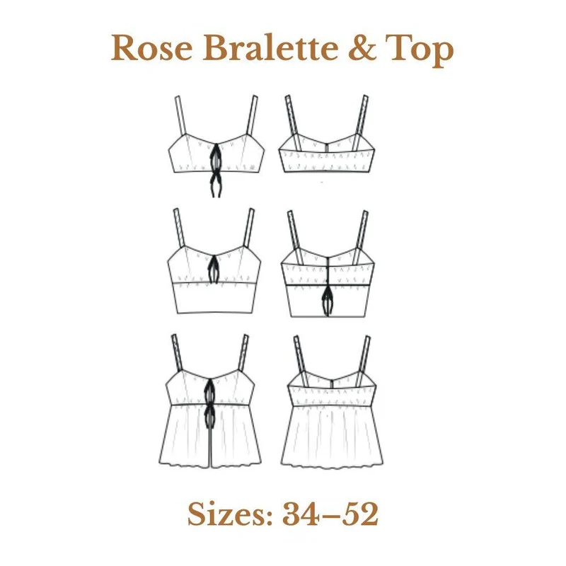 PATRON DE COUTURE PDF | Bralette & Haut Rose | Maéli Paris | FRANÇAIS SEULEMENT