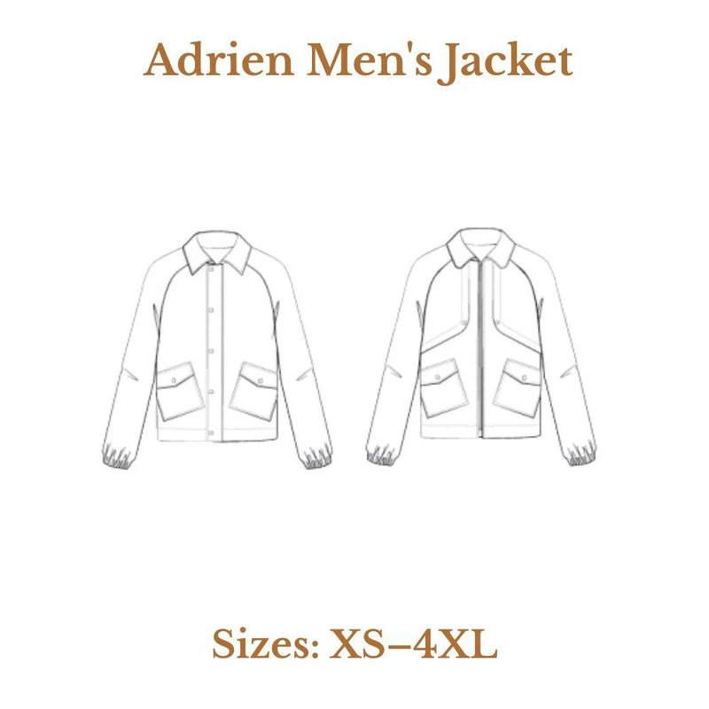 PATRON DE COUTURE PDF | Veste Homme Adrien | Maéli Paris | FRANÇAIS SEULEMENT
