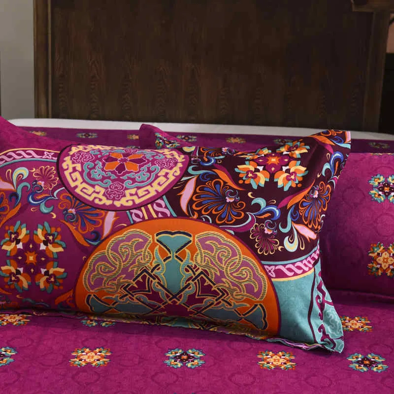 Housse de Couette et Deux Taies Bohémien Mandala Indien