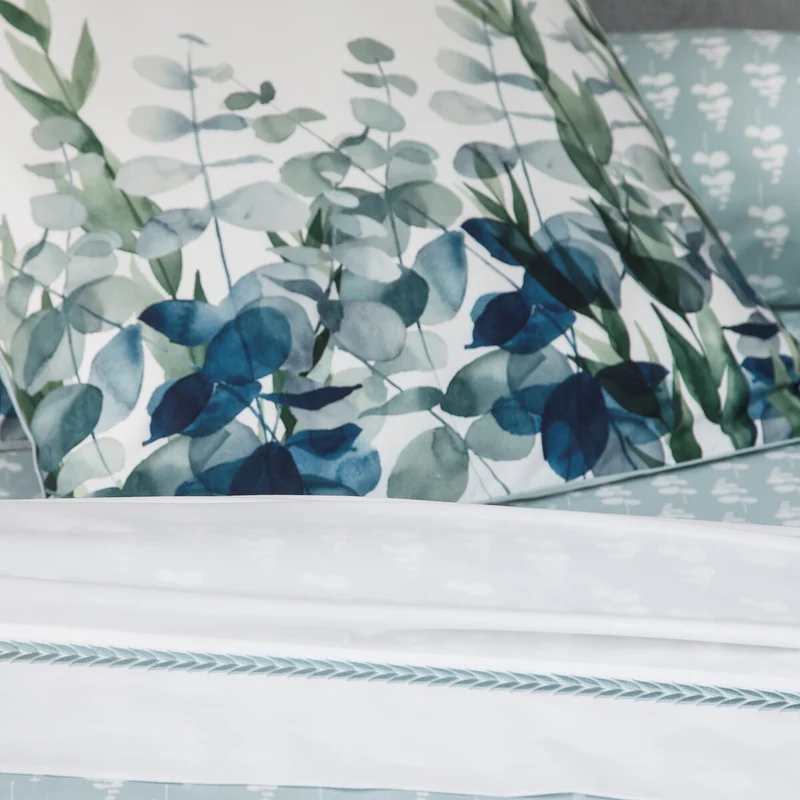 Parure de lit Eucalyptus - Percale de coton