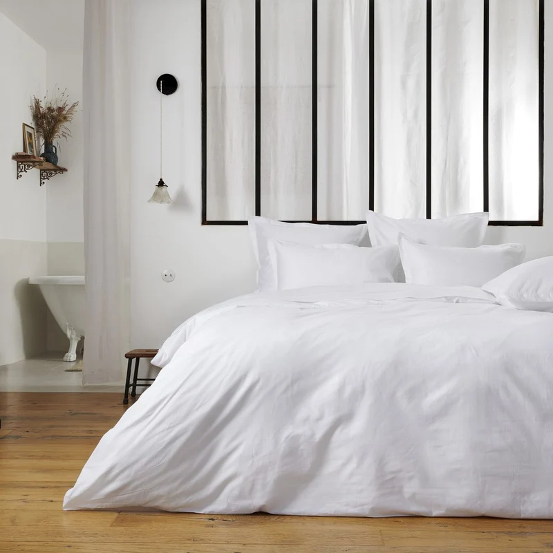 Drap plat Opium - Satin de coton 120 fils/cm²