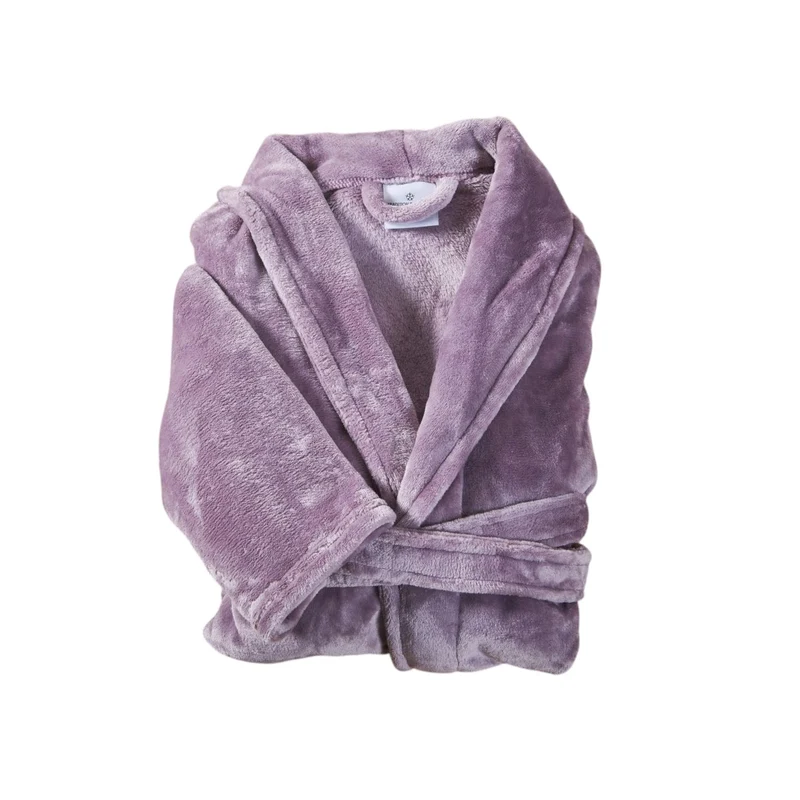 Peignoir mixte col chale - Polaire 100% polyester