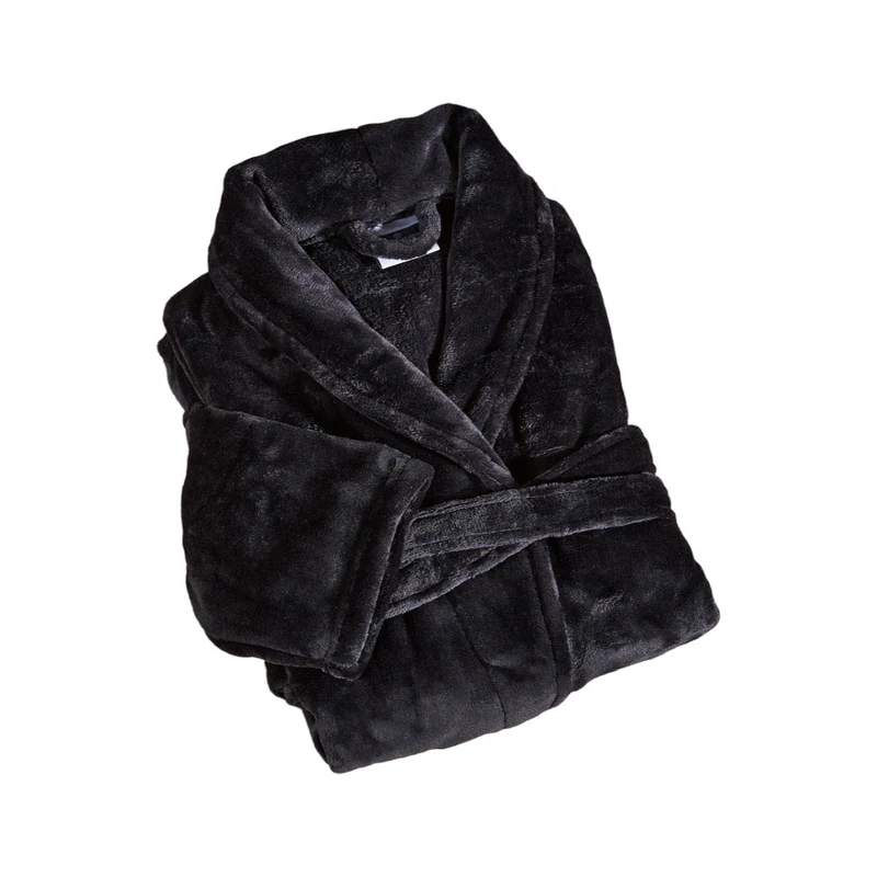 Peignoir mixte col chale - Polaire 100% polyester