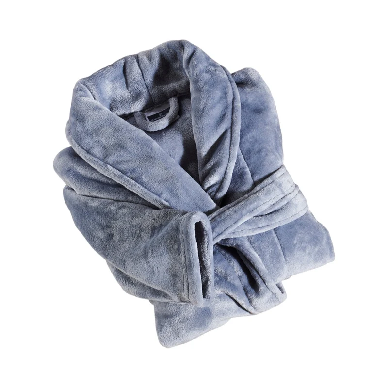 Peignoir mixte col chale - Polaire 100% polyester