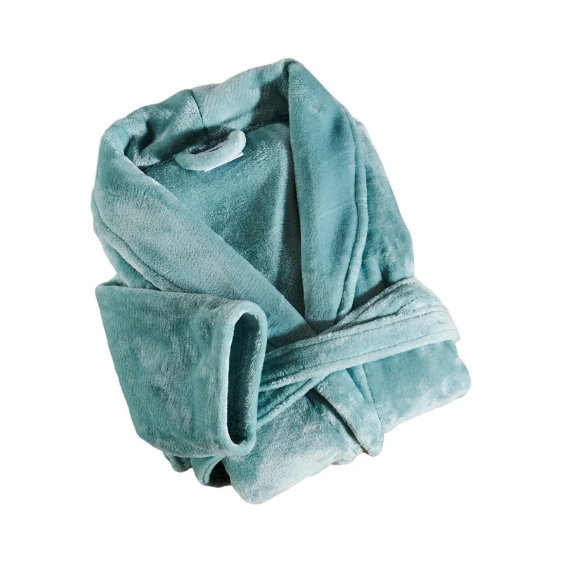 Peignoir mixte col chale - Polaire 100% polyester