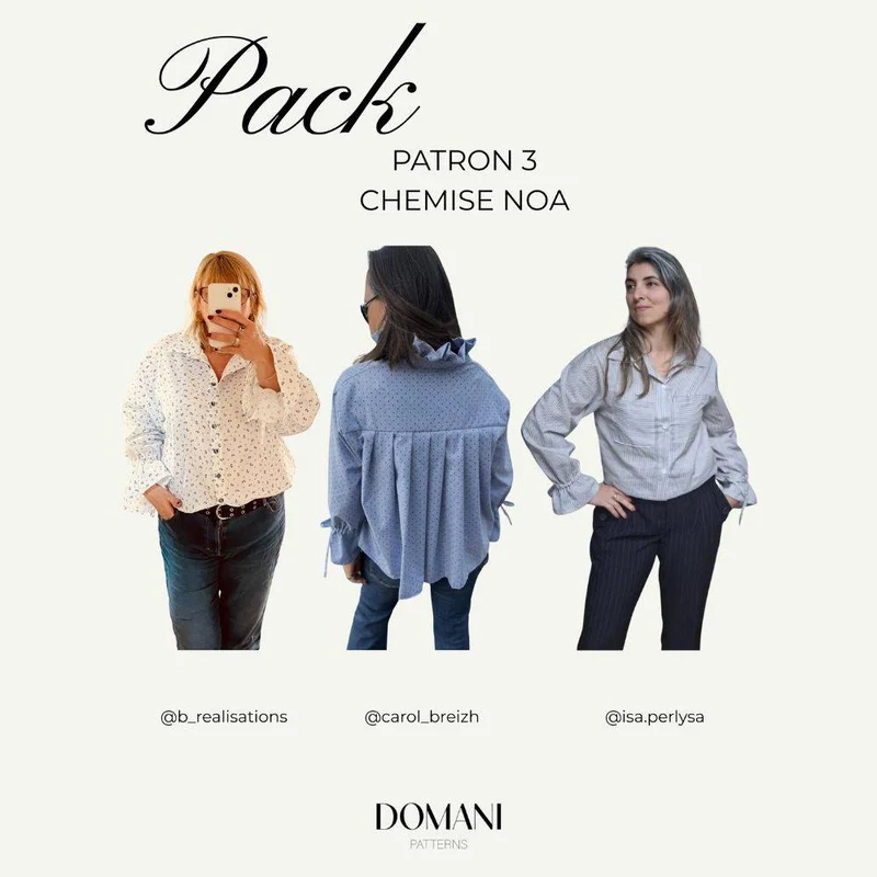 BUNDLE DE PATRONS DE COUTURE PDF | Collection FW25 | Domani Patterns | FRANÇAIS SEULEMENT