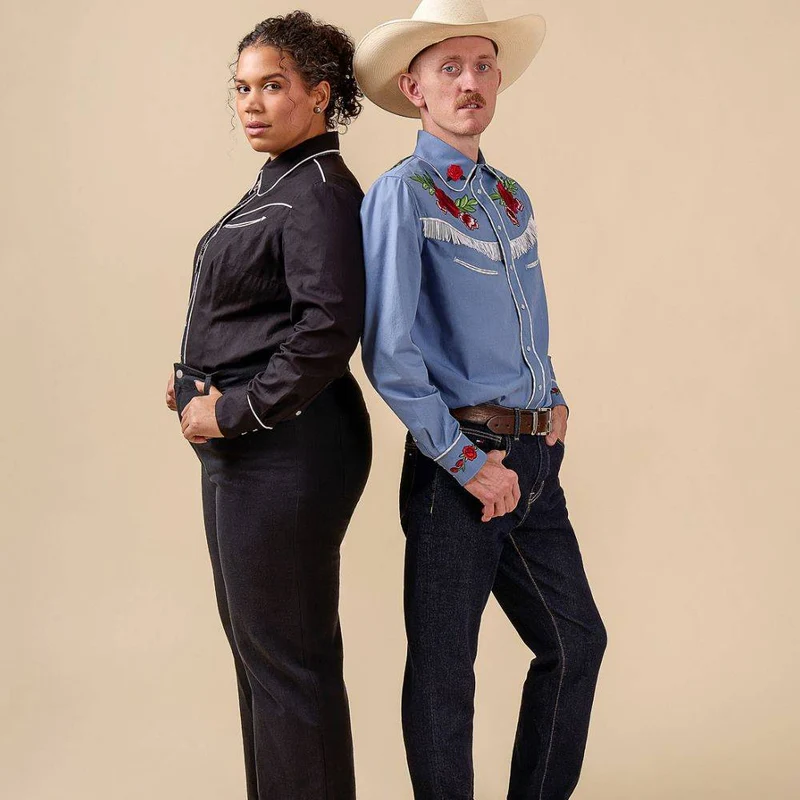 PATRON DE COUTURE PDF | Chemise Western Cornelius | Closet Core | BILINGUE (FR / EN) | UNISEXE