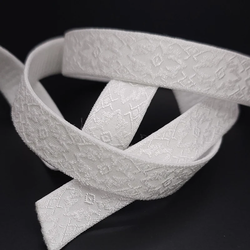 Élastique pour bretelles de soutien-gorge | 15 mm | 150 cm | Blanc | Fin de rouleau