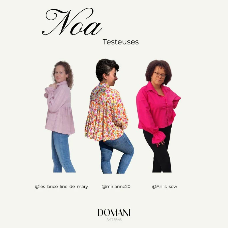 PATRON DE COUTURE PDF | Chemise & robe Noa | Domani Patterns | FRANÇAIS SEULEMENT