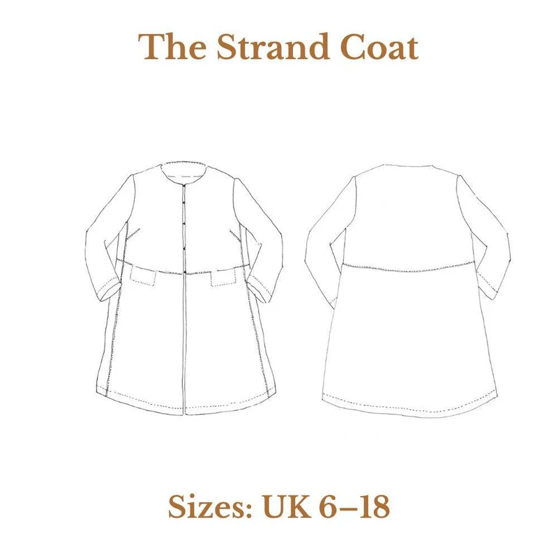 PATRON DE COUTURE PDF | The Strand Coat | Merchant & Mills | UK 6–18
