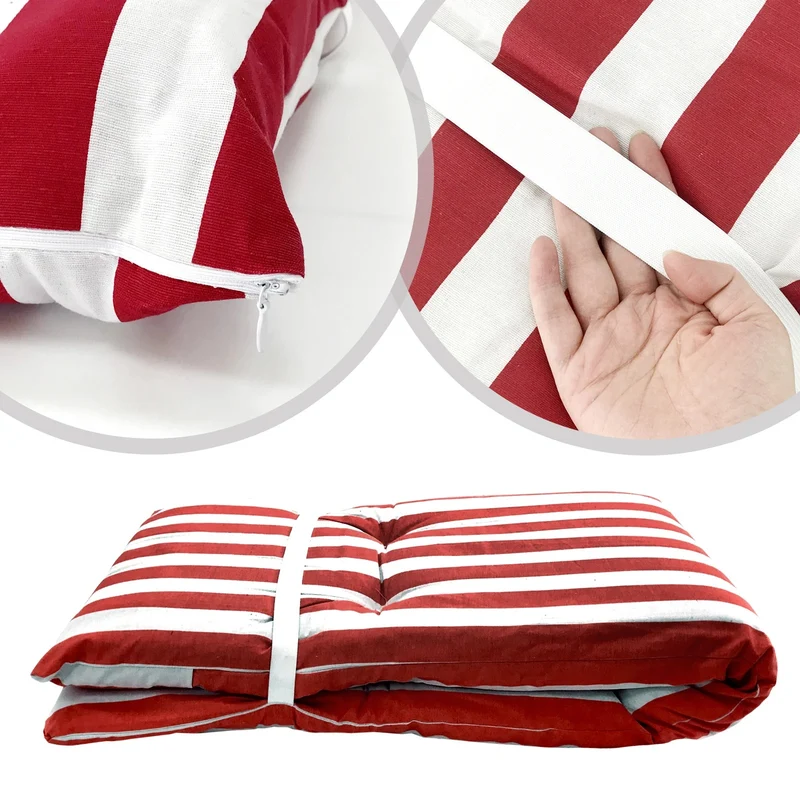 Coussin transat à motif de rayures