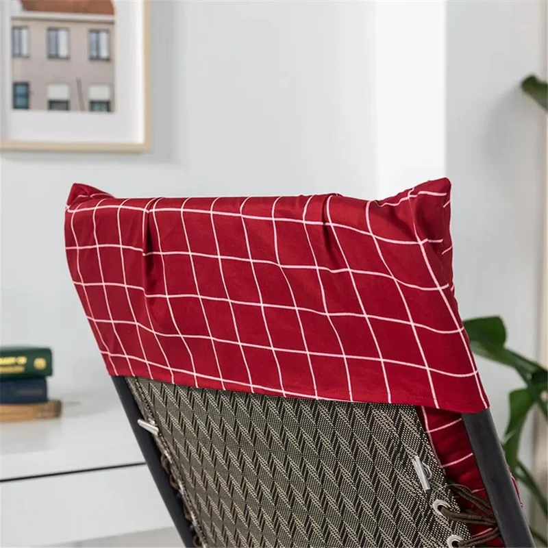 Coussin chaise longue imperméable à motif de rayures