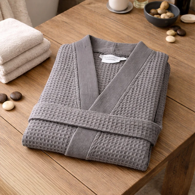 Kimono Épure - Coton Nid d’abeille 300 g/m²