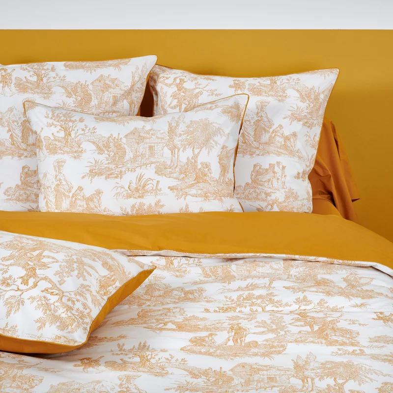 Taie d'oreiller Rêve en Or - Percale de coton