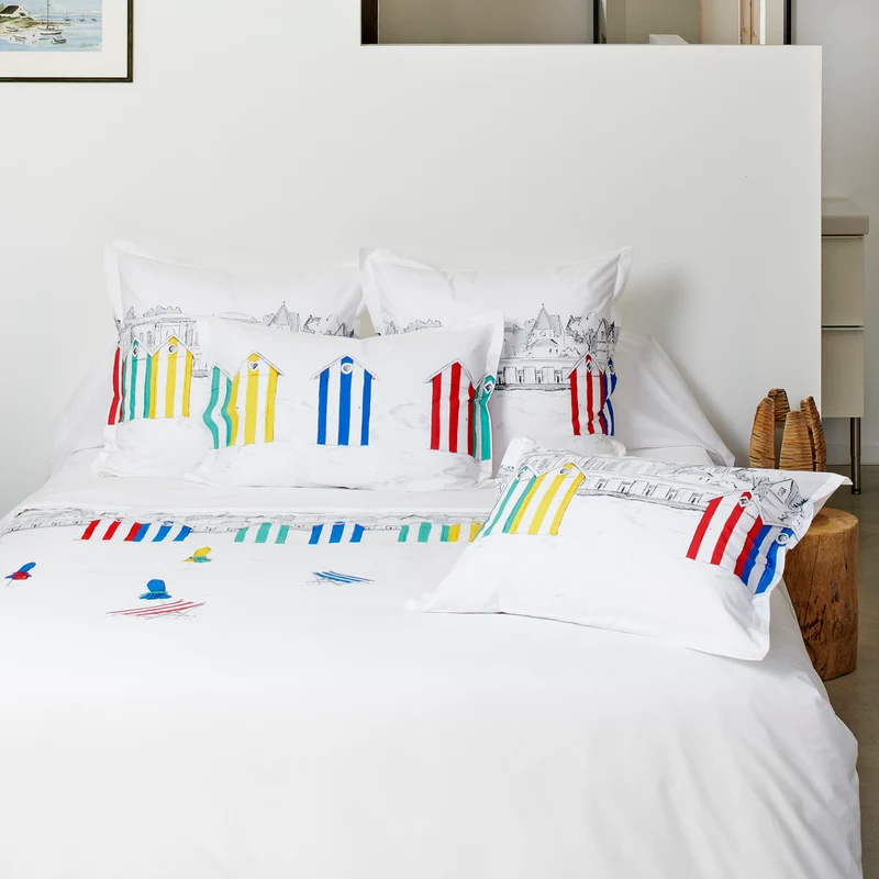 Taie d'oreiller Les Planches - Percale de coton