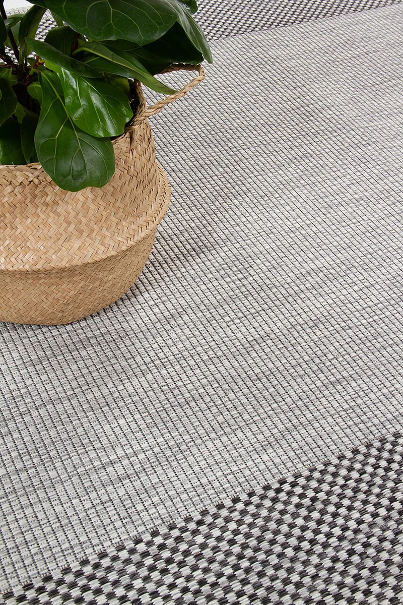 Tappeto Outdoor Flatweave Nero