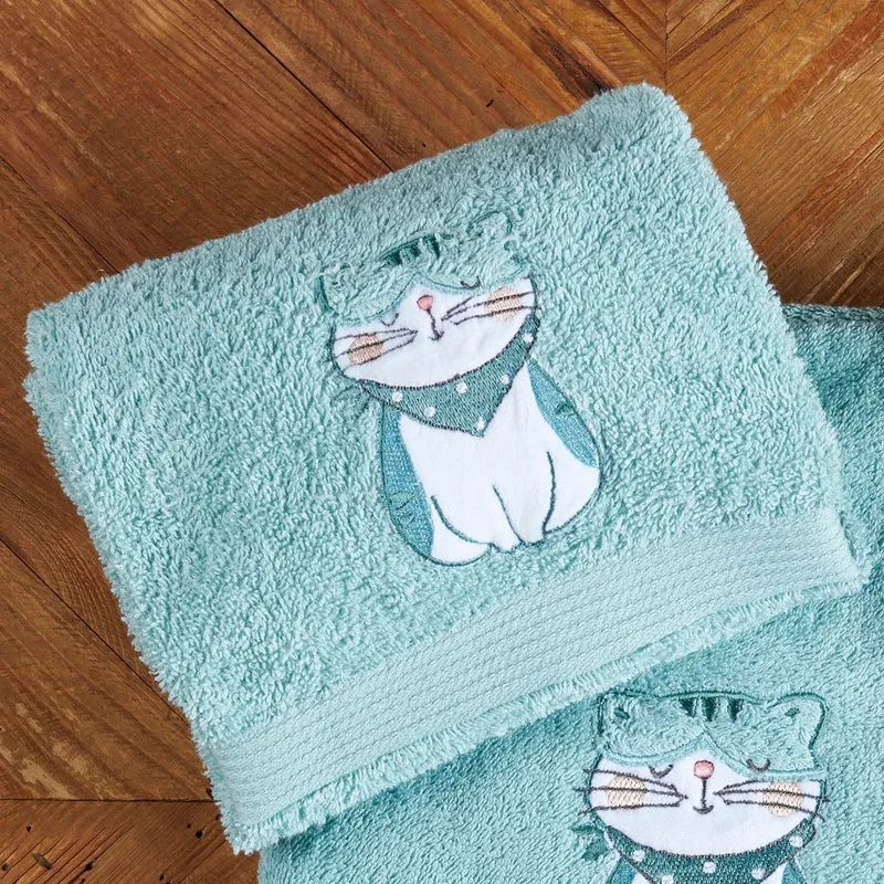 Serviette Les Petits Félins - Coton 450g/m²