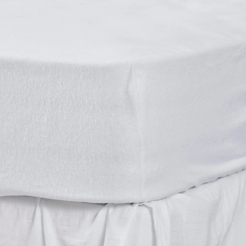 Protège matelas double - Molleton régénéré coton recyclé
